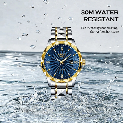 Picture of LIGE 89142 Blue Fashion Quartz Watches Men Casual business Luxury Mens Watch Sports Clock Waterproof Luminous Wrist Watch