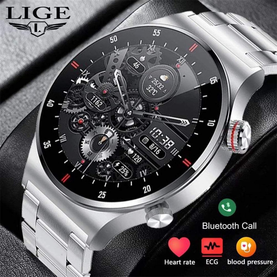 Picture of LIGE ECG+PPG+NFC QW33 Bluetooth Call Smart Watch Men HD Screen Sports Watches (BW0382)