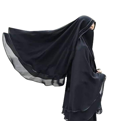 Picture of Three part hoodie niqab-full coverage jorjet niqab