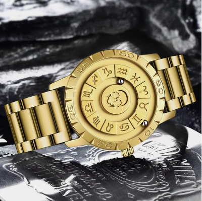 Picture of FOXBOX New Personalized Original Men Quartz Watch Skull Dial Magnetic Ball Design Waterproof Quartz Watch Men's Gift