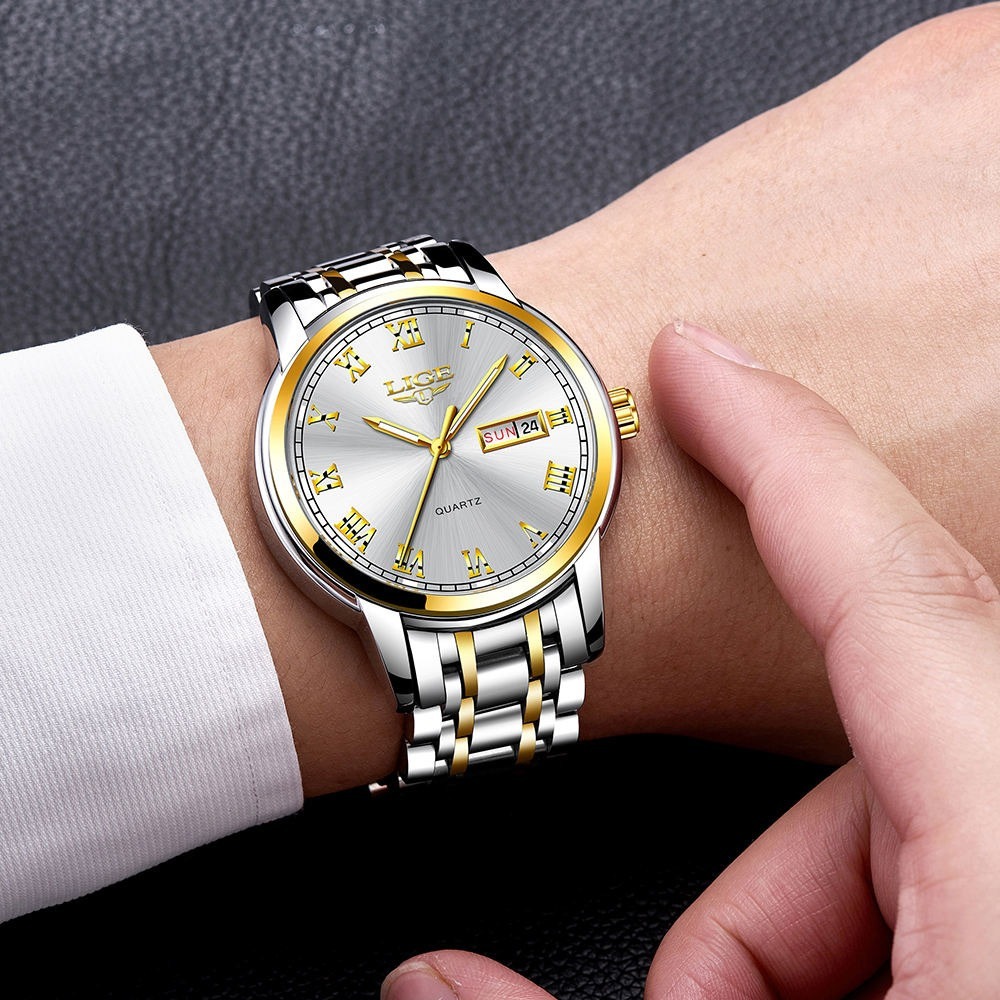 Picture of LIGE LG9846 Fashion Men's Quartz Watch Japanese Quartz Movement Watch
