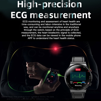Picture of ECG+PPG Smart Watch Men Sangao Laser Health Heart Rate Blood Pressure Fitness Sports Watches IP68 Waterproof Smart Watch