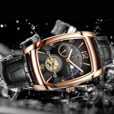 Picture of LIGE 8949 Automatic Mechanical Watch Top Brand Luxury Mens Watches Fashion Business Men Casual Waterproof Watch Relogio Masculino+Box