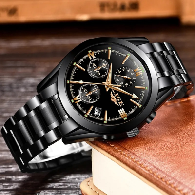 Picture of LIGE 9839 Quartz Fashion Waterproof Business Watch