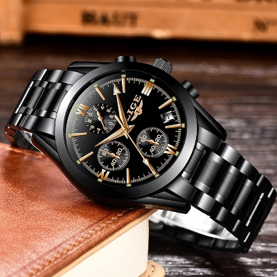 Picture of LIGE 9839 Quartz Fashion Waterproof Business Watch