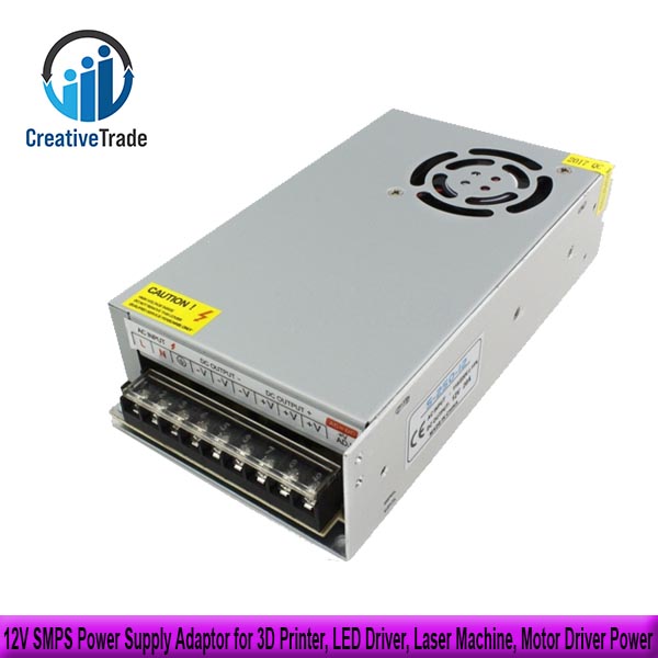 Picture of 12V 20A SMPS Power Supply Adaptor for 3D Printer, LED Driver, CCTV, Laser Cutting Machine, Stepper Motor Driver Power,