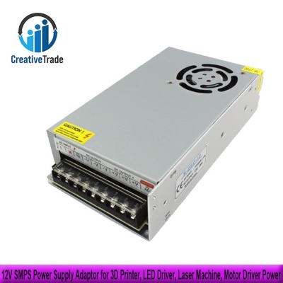 Picture of 12V 20A SMPS Power Supply Adaptor for 3D Printer, LED Driver, CCTV, Laser Cutting Machine, Stepper Motor Driver Power,