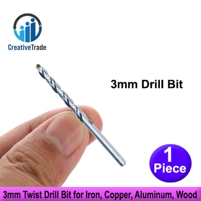 Picture of 3mm (Approx) Twist Drill Bit for Iron, Copper, Aluminum, Wood