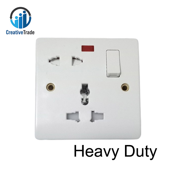 Picture of 13A 5 Pin Multi Socket For UK Plug Air-Conditioner, Geyser, Induction Cooker, Water Heater, Washing Machine, Microwave Oven, Refrigerator