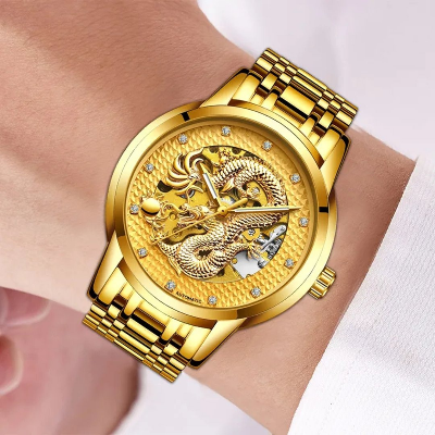 Picture of Wishdoit Luxury Mens Automatic Mechanical Waterproof Stainless Steel Watch