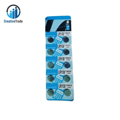 Picture of LR 1130, AG10, LR1131, LR54, SR1130, SR1130SW Alkaline Button Cell Coiin Battery - 10pcs - lithium battery