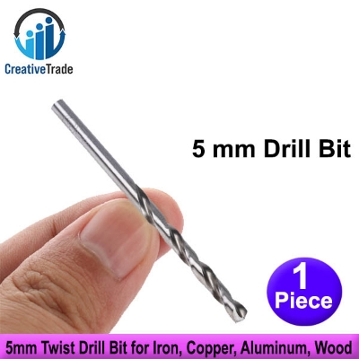 Picture of 5mm (Approx) Twist Drill Bit for Iron, Copper, Aluminum, Wood, Wall