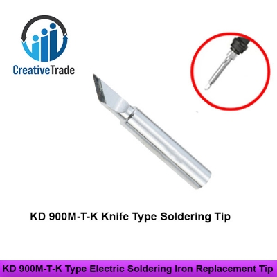 Picture of KD 900M-T-K Type Electric Soldering Iron Replacement Tip Solder Iron Head For V900, 878D- 60W-80W Soldering Welding Repair Station And Kit