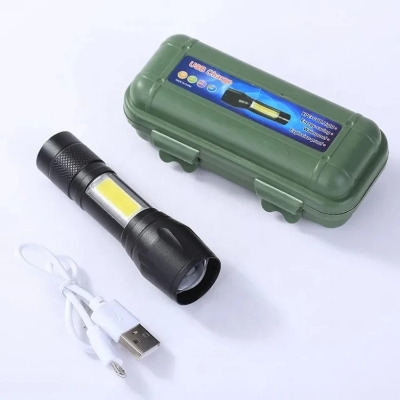 Picture of Rechargeable LED Torch with 3 Modes Plus Zoom