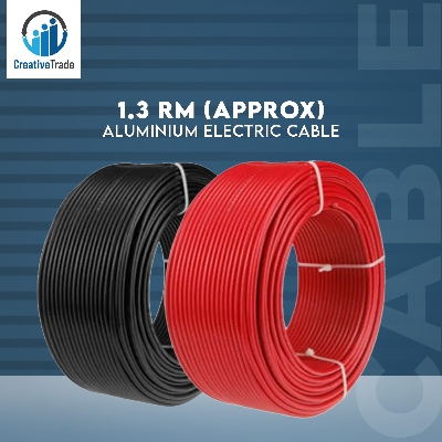 Picture of 1.3 Rm (Approx) Aluminium Electric Cable Red/Black Color - 1 Coil