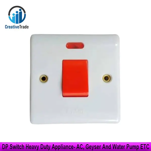 Picture of 1 Way 1 Gang DP Switch Heavy Duty Appliance- AC, Geyser And Water Pump ETC