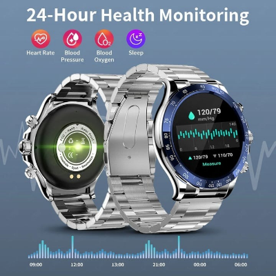 Picture of LIGE BW0569 Smartwatch Smart Watch For Men Body Thermometer Health Monitor GPS Motion Tracking Bluetooth Call Connected Watch Man 2024