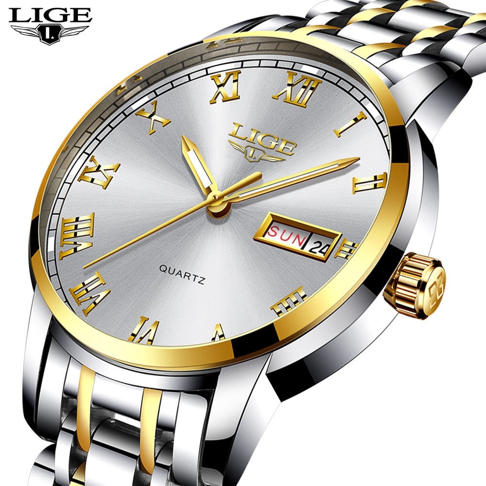 Picture of LIGE 9866B Mens Watches Top Luxury Brand Business Quartz Watch Men Military Sports Waterproof Dress Wristwatch