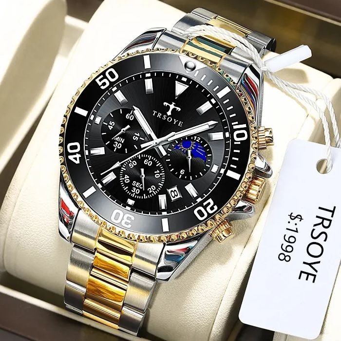 Picture of TRSOYE High Quality Watches for Men Luxury Fashion Design Multifunction Waterproof Quartz Male Wrist Watch