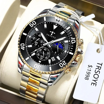 Picture of TRSOYE High Quality Watches for Men Luxury Fashion Design Multifunction Waterproof Quartz Male Wrist Watch