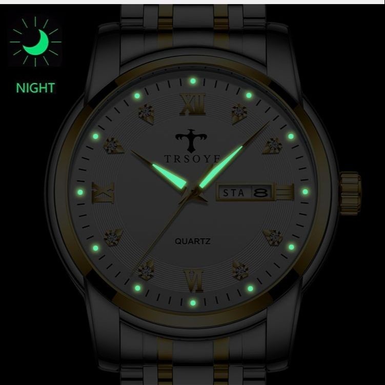 Picture of TRSOYE Business Diamond Watch Luminous Date Fashion Quartz Wristwatches for Men