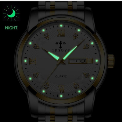 Picture of TRSOYE Business Diamond Watch Luminous Date Fashion Quartz Wristwatches for Men