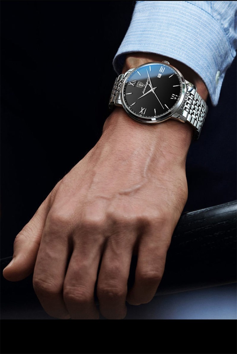 Picture of POEDAGAR 826 New Sport Men Watch Top Brand Luxury Military Army Waterproof Male Clock Stainless Steel Quartz Date Man Wristwatch