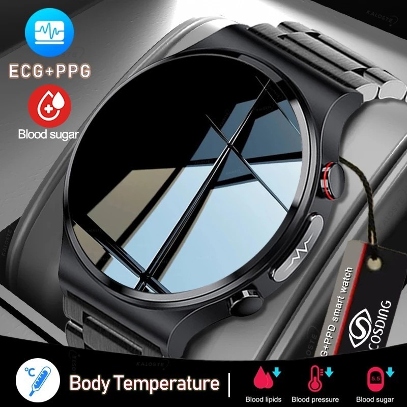 Picture of ECG+PPG Non-Invasive Blood Glucose Smart Watch Men Body Temperature Heart Rate Smartwatch Blood Pressure Sport Fitness Watch