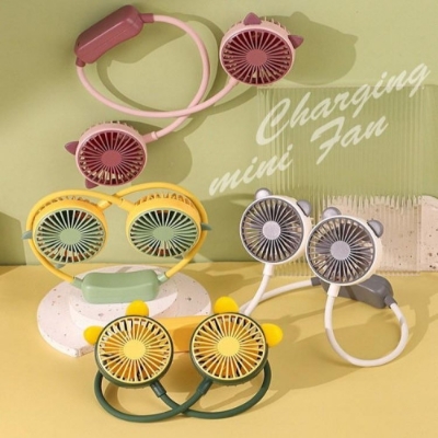 Picture of Adjustable Neckband Mini Air Cooler Portable Hanging Fan - BB-9234