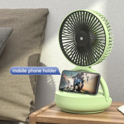 Picture of Dp-7637 Rechargeable Automatic Rotating Mini Table Desk Fan - BB-9212