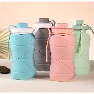 Picture of Portable Folding Silicone Water Bottle 600ml - BB-8656