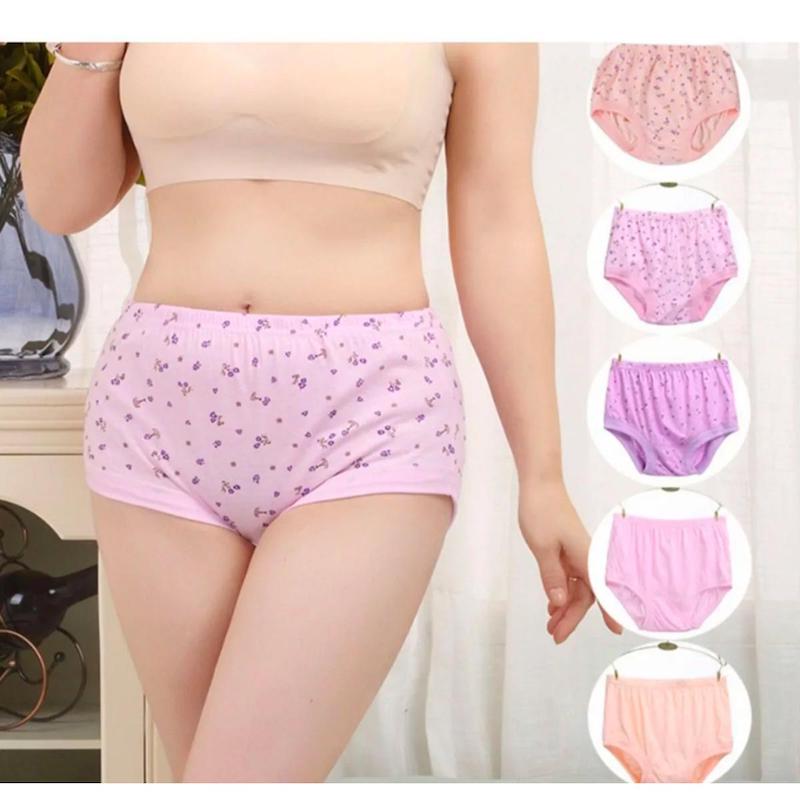Picture of 6 pieces cotton print panty womens wear comfortable under pant
