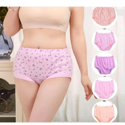 Picture of 6 pieces cotton print panty womens wear comfortable under pant