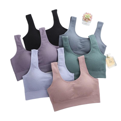 Picture of New Sports  beautiful back sexy sports wrap vest breatheble support  ladies sexy seamless underwater tube top jim training bra