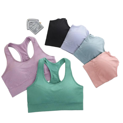 Picture of New Sports  beautiful back sexy sports wrap vest breatheble support  ladies sexy seamless underwater tube top jim training bra