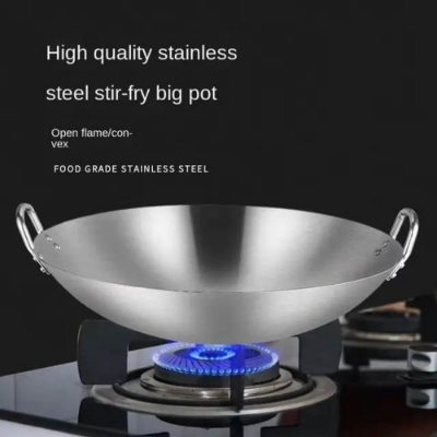 Picture of 47cm High Quality Stainless Steel Fry Pan - BB-7023