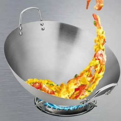 Picture of 36cm High Quality Stainless Steel Fry Pan - BB-7020