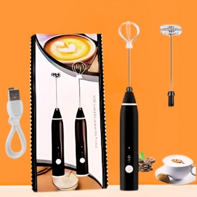 Picture of Electric Coffee Mixer Rechargeable Milk Shaker Maker Frother Foamer USB Charging - BB-9773