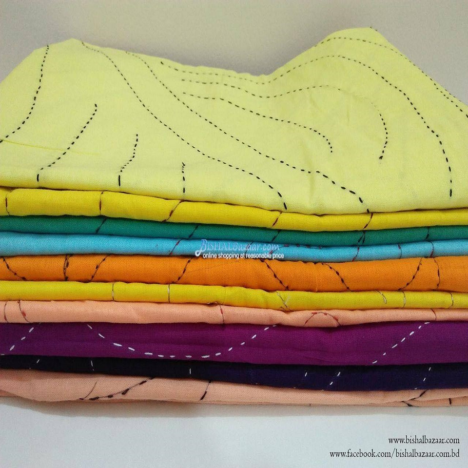 Picture of Combo Pack of 6 Pieces Baby Nokshi Katha - Multicolor