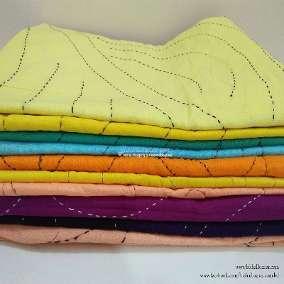 Picture of Combo Pack of 6 Pieces Baby Nokshi Katha - Multicolor