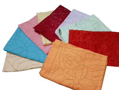 Picture of Combo Pack of 6 Pieces Baby Nokshi Katha - Multicolor