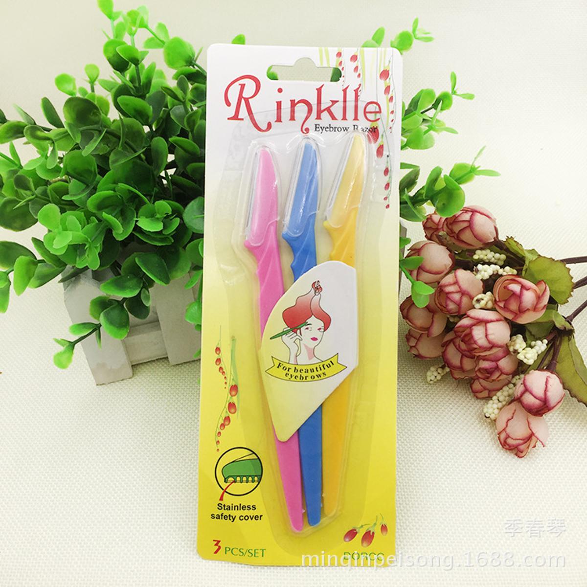 Picture of 3pcs Colorful Eyebrow Razors