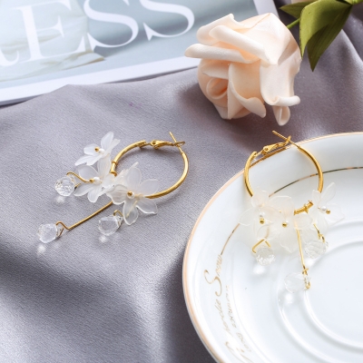 Picture of My Love Korean Flower Tassel Drop Earrings - Ear Ring - Ear Ring