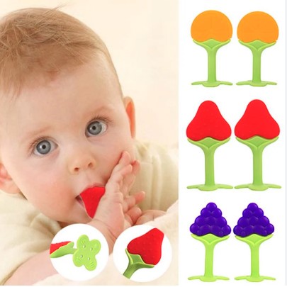 Picture of Baby Silicone Teether/Pacifiers CN-1pcs (BPA Free Soft Silicone Hand Teethers for Newborn Babies)