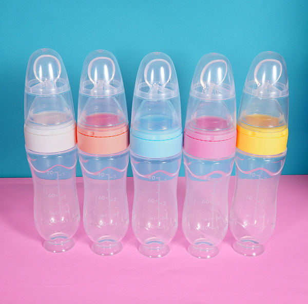 Picture of Premium Quality Baby  Silicone Spoon Feeder Bottle -1pcs
