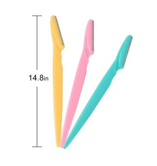 Picture of Colorful Eyebrow Trimmer Face Hair Razors Women 3-Pcs