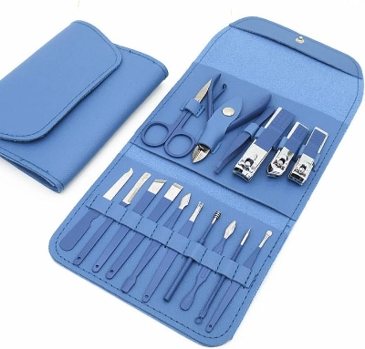 Picture of 16Pcs Manicure Set Stainless Steel Nail Clippers Kit And Pedicure