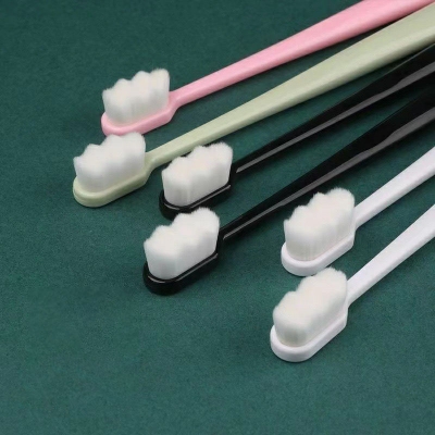Picture of Super Soft Microfiber Tooth Brush Ultra Soft-Bristled Toothbrush Micro Nano Bristle 10K fine soft hair