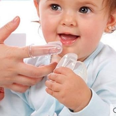 Picture of Soft Silicone Baby Finger Toothbrush Children's Teeth Cleaning Toothbrush Baby Tongue Cleaning Brush Pet Cleaning Tools-1pcs
