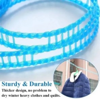 Picture of 5M Outdoor Clothesline Nylon Non-Slip Laundry Line Rope Cloth Hanging Rope Travel Business Windproof Clothes Cord -